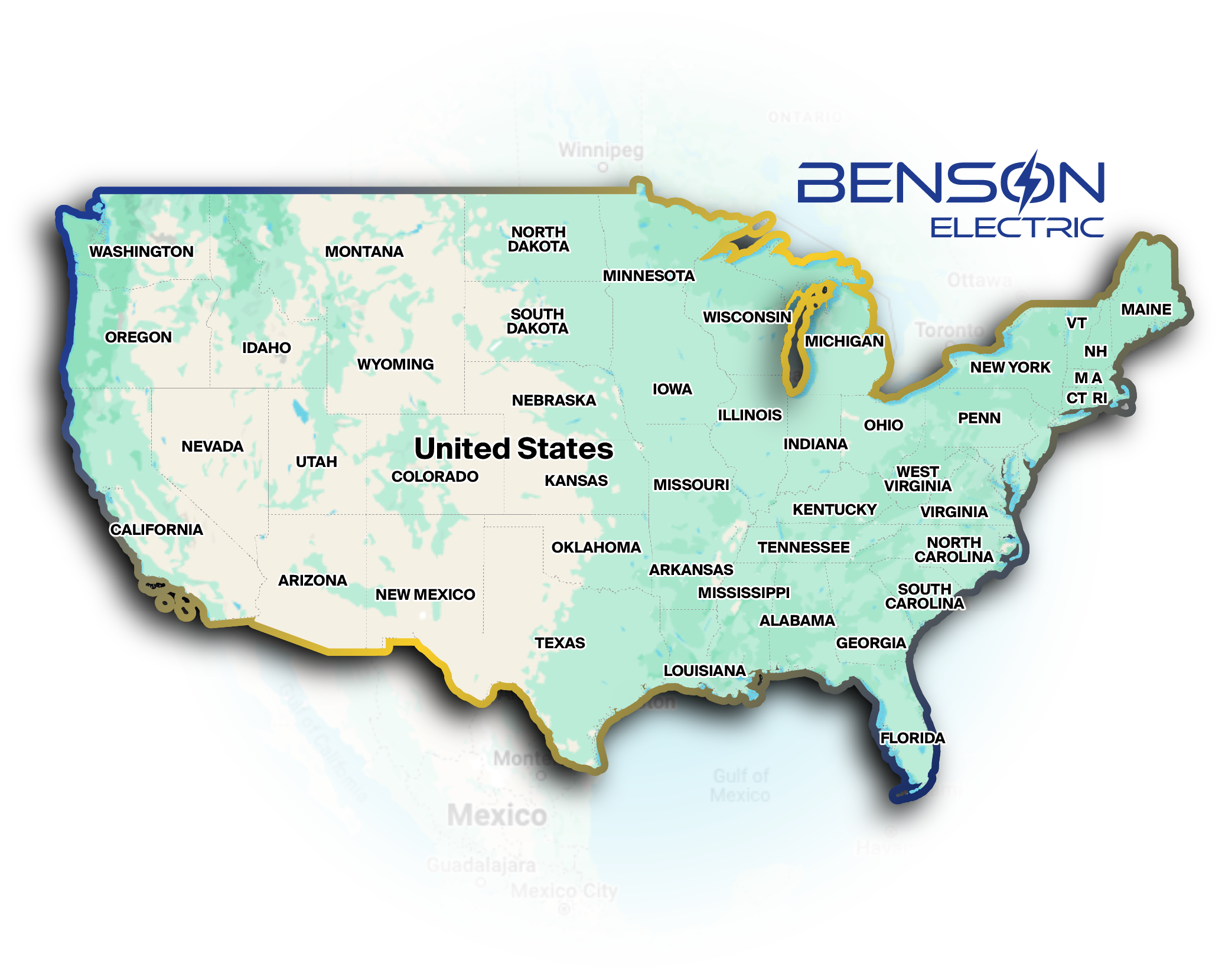 Benson Electric service area map
