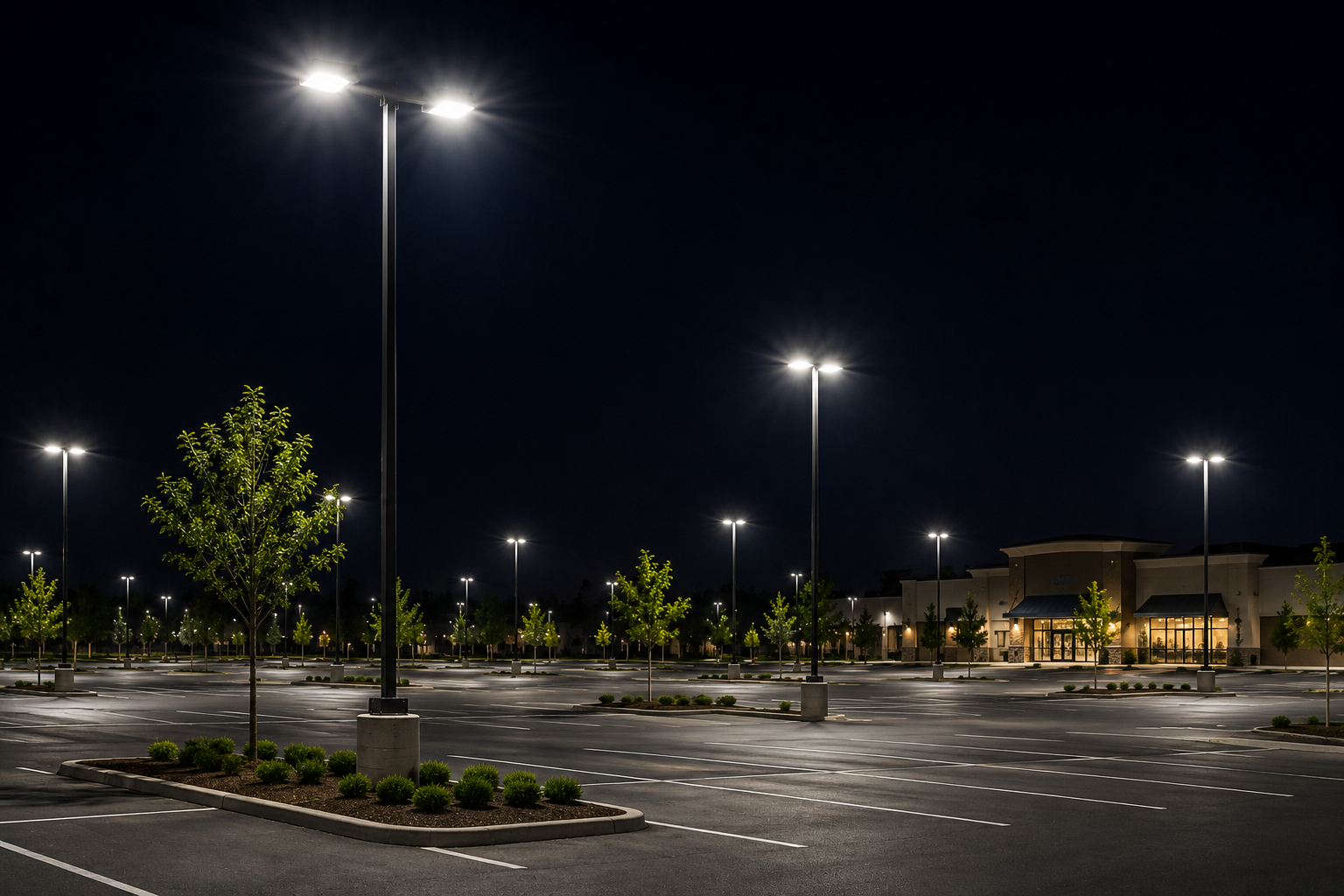 Parking lot lighting